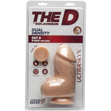 220916 - Doc Johnson Ultraskyn 6 Inch Fat Dildo With Balls - Just for you desires
