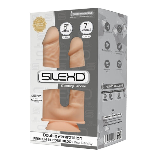 Silexd Double Penetration 8"" + 7"" - Just for you desires