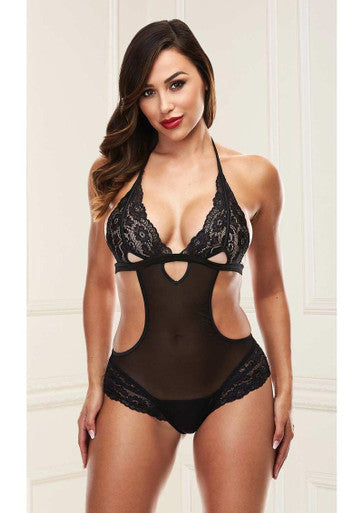 223547 - Open Sides Teddy With Lace Detailing - Just for you desires