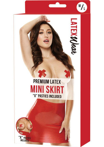 224116 - Premium Latex Mini Skirt - S/M - Just for you desires