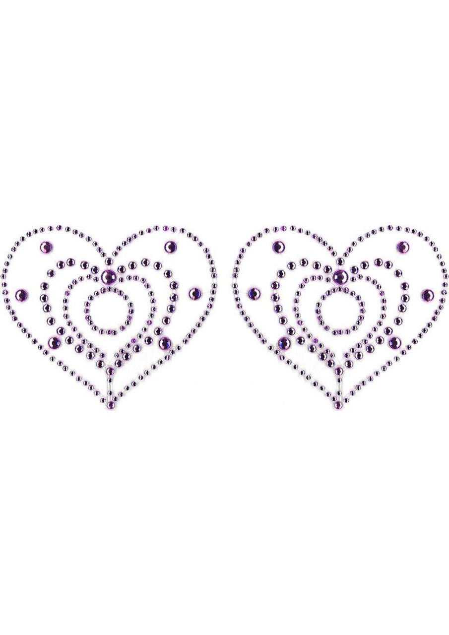 CRYSTAL HEART - PURPLE