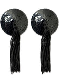 224251 - Sequin With Black Tassel Pasties - Just for you desires