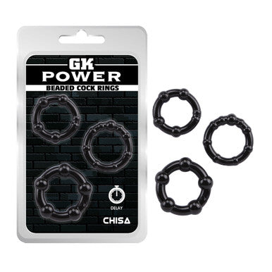 225214 - Beaded Cock Ring Set - 3 Pack - Just for you desires