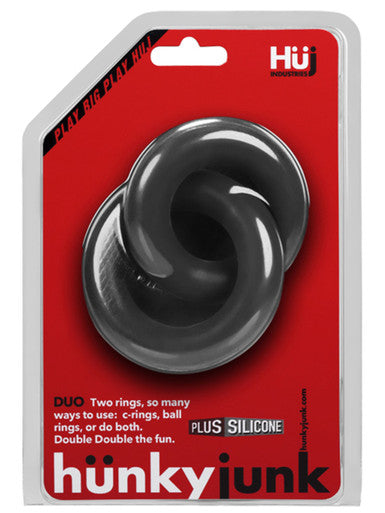 226632 - Duo Linked Cock Ball Rings By Hunkyjunk - Just for you desires