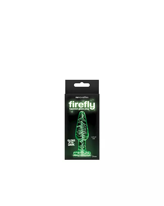 Firefly Glass Tapered Plug Small Clear - Just for you desires