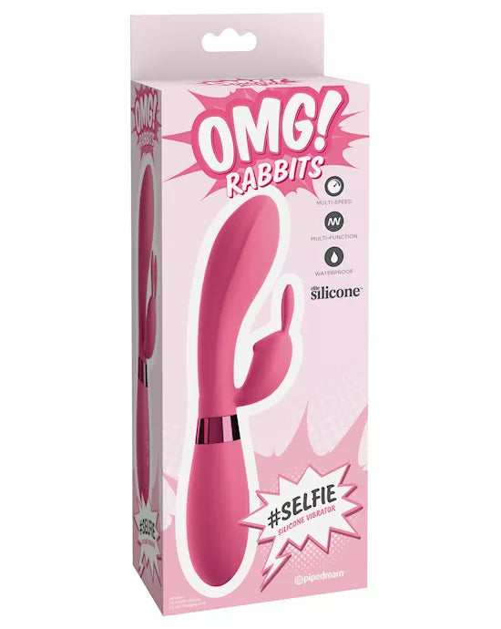 OMG Rabbits Selfie Silicone Vibrator - Just for you desires