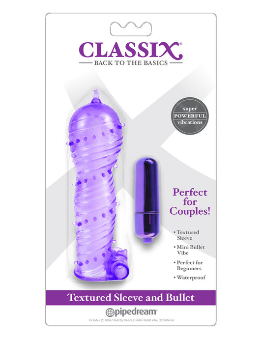 Classix Textured Sleeve and Bullet Purple