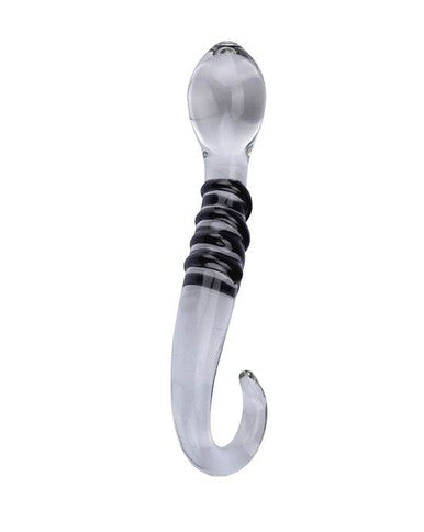 230410 - Lucent Black Lines Glass Massager - Just for you desires