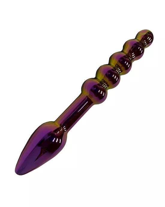 Lucent Iridescent Glass Butt Beads - Just for you desires