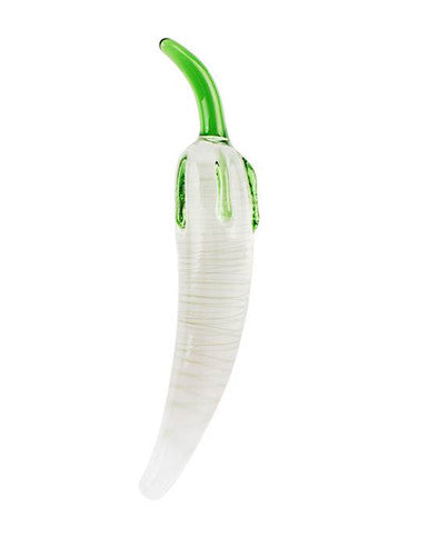 230431 - Lucent Clear Chilli Glass Massager - Just for you desires
