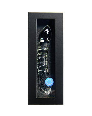 230441 - Lucent Ice Double Entry Glass Massager - 7.2 Inch - Just for you desires