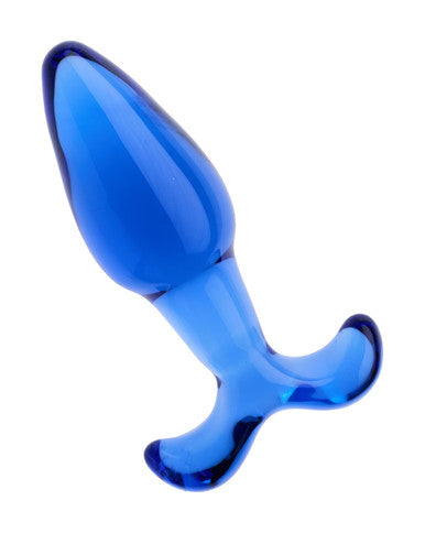 230445 - Lucent Fleur Glass Butt Plug - 4.5 Inch - Just for you desires