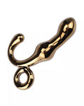 Lucent Finese Gold Glass Butt Plug - Just for you desires