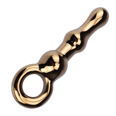 230459 - Lucent Aperto Gold Glass Butt Plug - Just for you desires