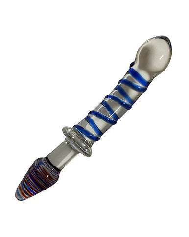 230477 - Lucent Swirled Glass Butt Plug - Just for you desires