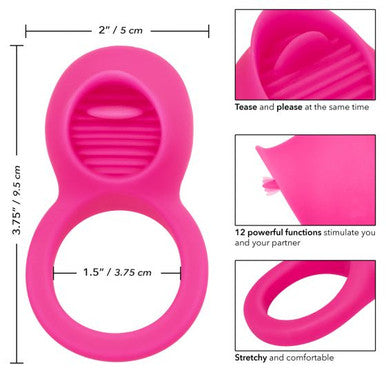 230620 - Silicone Rechargeable Teasing Tongue Enhancer - Just for you desires