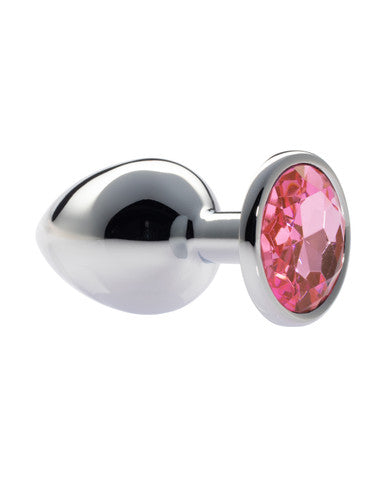231515 - Kinki Range Alloy Gem Butt Plug - 3.7 Inch - Just for you desires