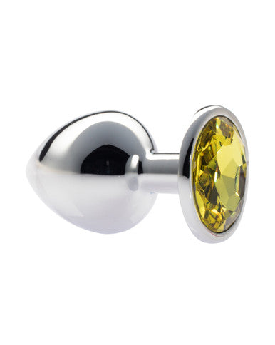 231527 - Kinki Range Alloy Gem Butt Plug - 3.7 Inch - Just for you desires
