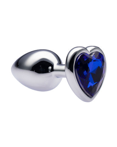 231532 - Kinki Range Alloy Love Heart Gemmed Butt Plug - 2.7 Inch - Just for you desires