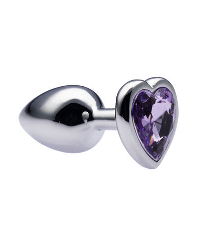 231533 - Kinki Range Alloy Love Heart Gemmed Butt Plug - 2.7 Inch - Just for you desires