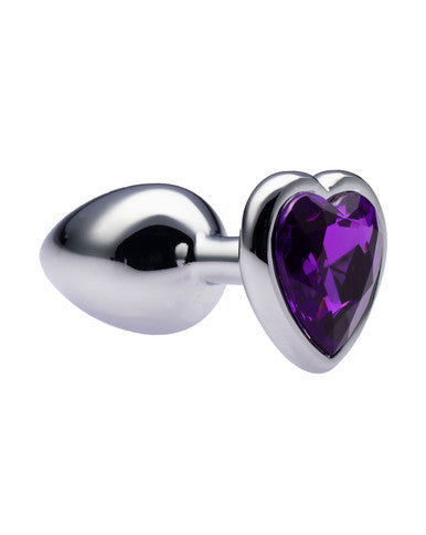 231534 - Kinki Range Alloy Love Heart Gemmed Butt Plug - 2.7 Inch - Just for you desires