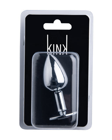 231544 - Kinki Range Alloy Love Heart Gemmed Butt Plug - 3.2 Inch - Just for you desires