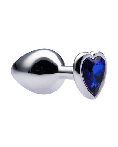 231545 - Kinki Range Alloy Love Heart Gemmed Butt Plug - 3.2 Inch - Just for you desires