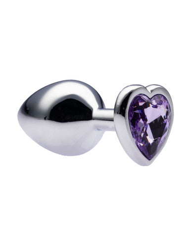 231546 - Kinki Range Alloy Love Heart Gemmed Butt Plug - 3.2 Inch - Just for you desires