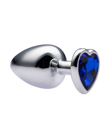 231558 - Kinki Range Alloy Love Heart Gemmed Butt Plug - 3.7 Inch - Just for you desires