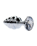 231642 - Kinki Range Alloy Gemmed Butt Plug - 2.9 Inch - Just for you desires
