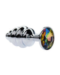 231644 - Kinki Range Alloy Gemmed Butt Plug - 2.9 Inch - Just for you desires