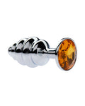 231645 - Kinki Range Alloy Gemmed Butt Plug - 2.9 Inch - Just for you desires
