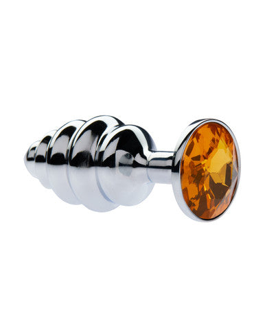 231645 - Kinki Range Alloy Gemmed Butt Plug - 2.9 Inch - Just for you desires
