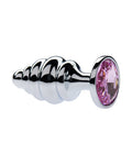 231659 - Kinki Range Alloy Gemmed Butt Plug - 3.7 Inch - Just for you desires