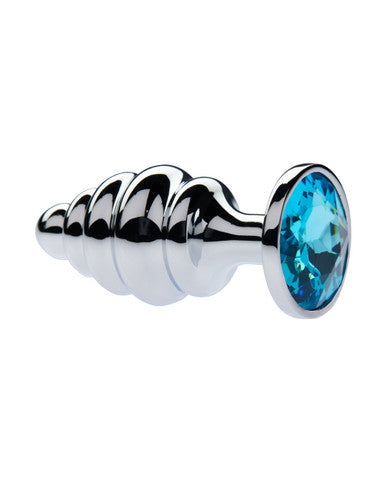 231662 - Kinki Range Alloy Gemmed Butt Plug - 3.7 Inch - Just for you desires