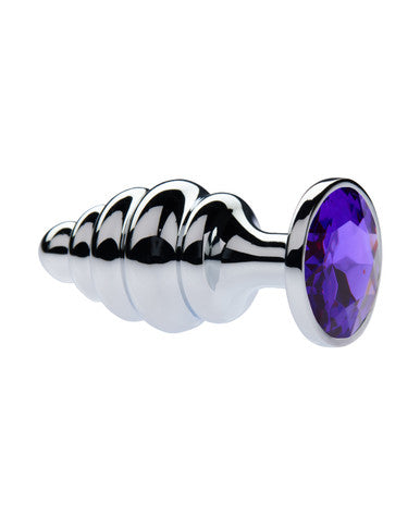 231665 - Kinki Range Alloy Gemmed Butt Plug - 3.7 Inch - Just for you desires