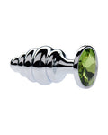 231666 - Kinki Range Alloy Gemmed Butt Plug - 3.7 Inch - Just for you desires