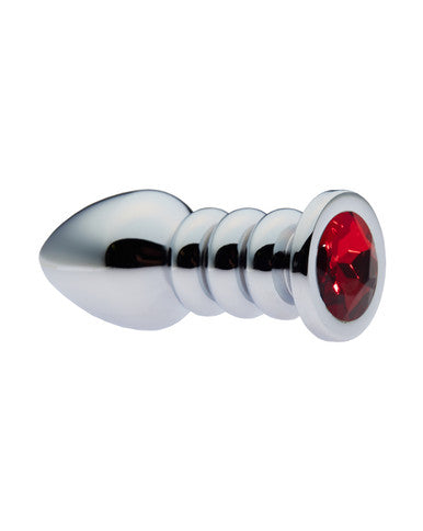 231695 - Kinki Ribbed Gemmed Butt Plug - 4 Inch - Just for you desires
