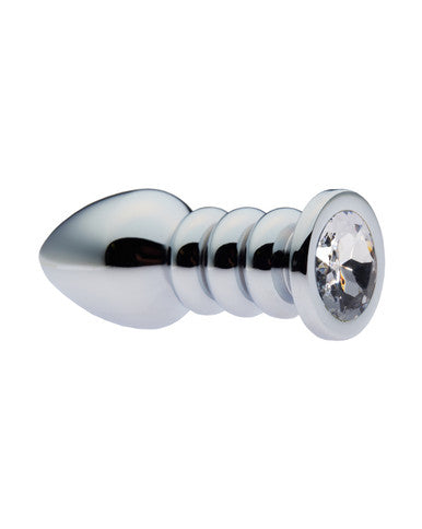 231705 - Kinki Ribbed Gemmed Butt Plug - 4 Inch - Just for you desires