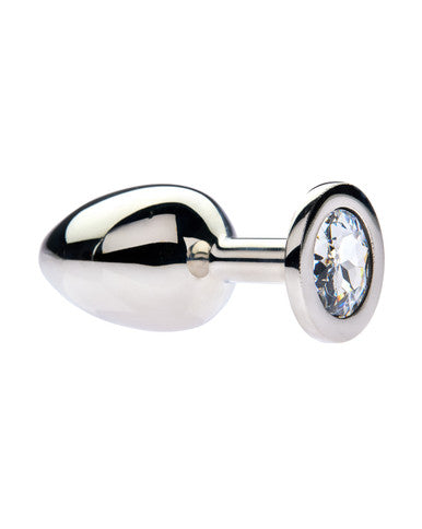 231961 - Kinki Range Stainless Steel Jewelled Butt Plug - 3.8 Inch - Just for you desires