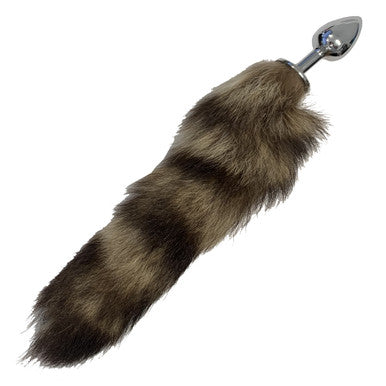 232008 - Striped Butt Plug Tail - Just for you desires