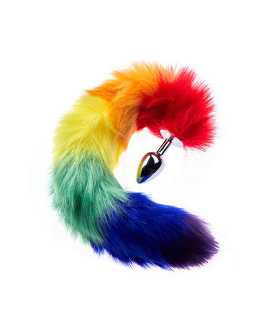 232022 - Kinki Range Bushy Tail Skeleton Fur Butt Plug - 2.9 Inch - Just for you desires