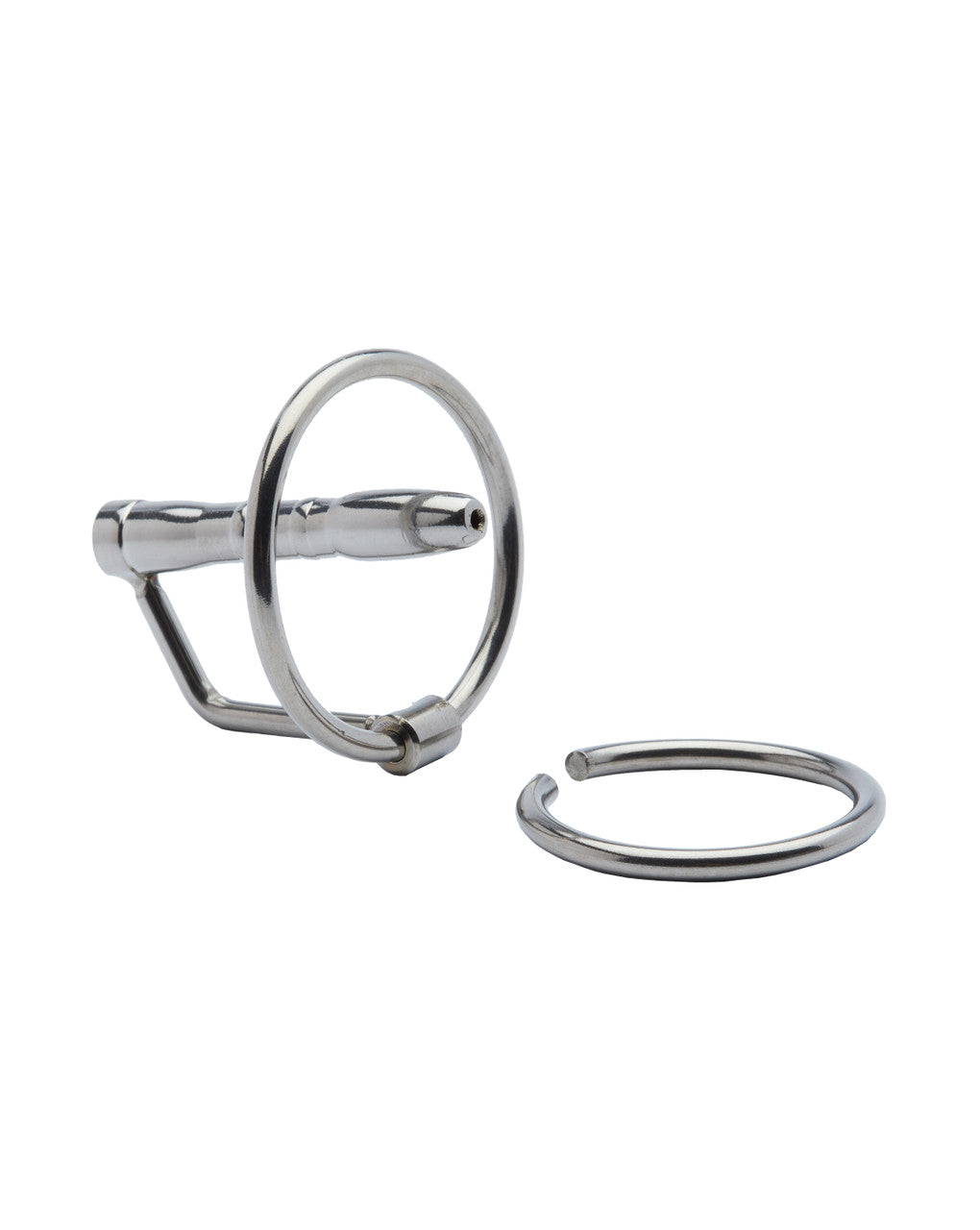 Kink - Stainless Steel Urethral Plug 43mm x 6mm Ring 25-30mm Weight 18g