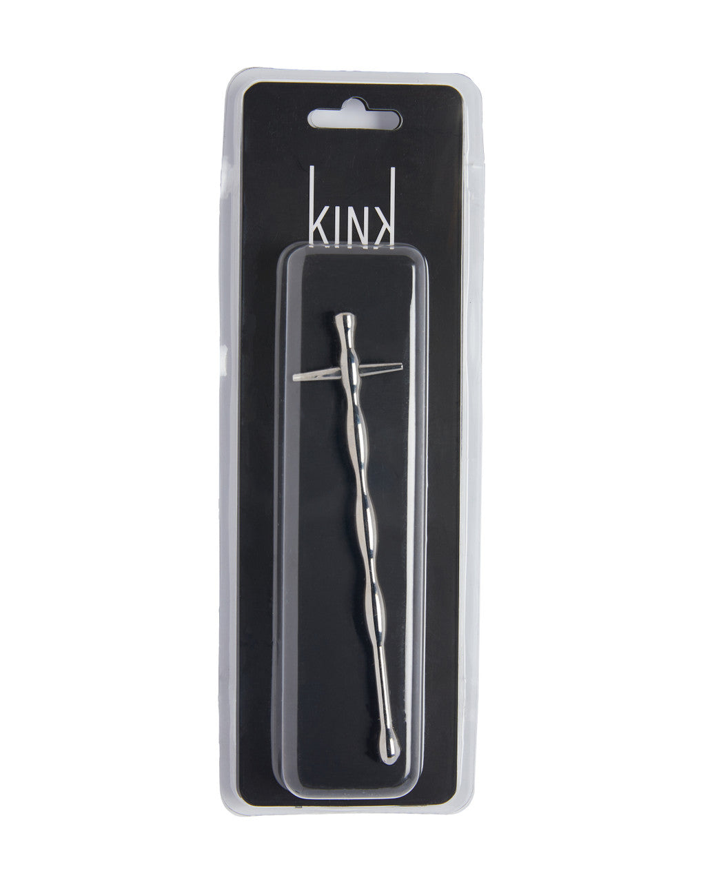 Kink - Stainless Steel Ribbed Penis Plug 150mm x 8mm Weight 40g