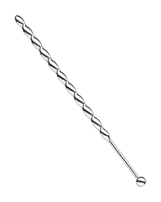 232101 - Kinki Range Stainless Steel Twisted Penis Plug 5.9 Inches - Just for you desires