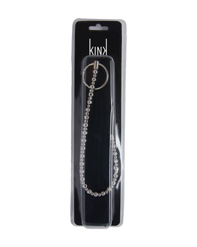 232126 - Kinki Range Metal Ring Beaded Penis Plug - 12.9 Inch - Just for you desires