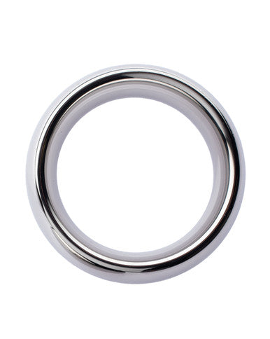 232179 - Kinki Range Stainless Steel Curved Penis Head Ring - 1.7 Inch - Just for you desires
