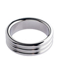 232182 - Kinki Range Stainless Steel Ridged Penis Head Ring - 1.7 Inch - Just for you desires