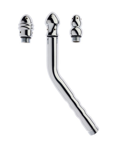 232307 - Kinki Range Curved Enema Wand With Removeable Heads - 8.2 Inch - Just for you desires