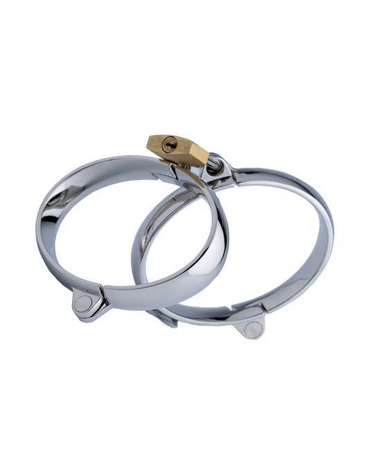 Kink - Silver Cuffs with Padlock 50mm x 67mm Weight 138g